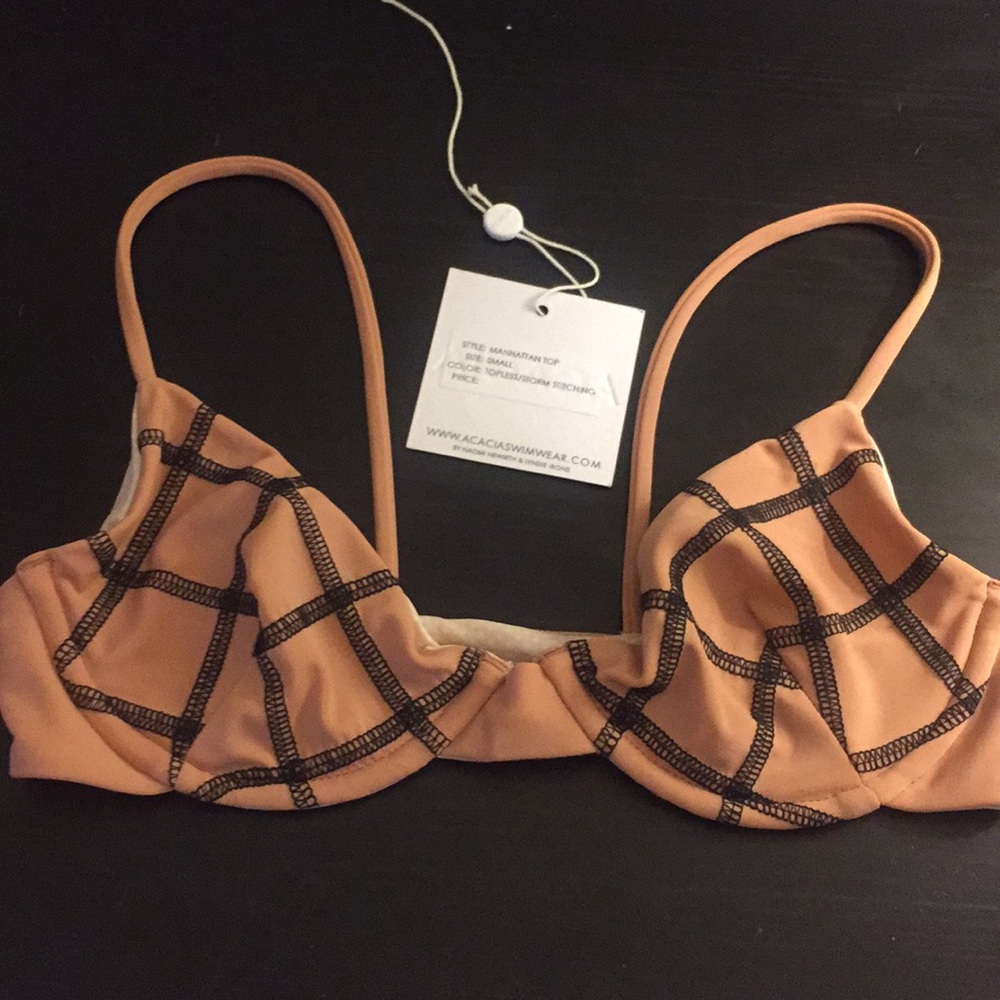 Brand new Acacia Manhattan Topless/storm stitching